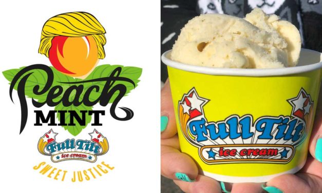 Full Tilt Ice Cream introduces new, politically-charged ‘Peach Mint’ flavor