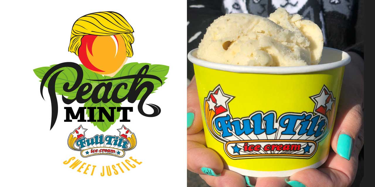 Full Tilt Ice Cream introduces new, politically-charged ‘Peach Mint’ flavor