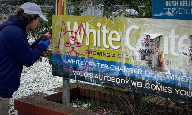 Local Eagle Scouts replace damaged ‘Welcome to White Center’ signs