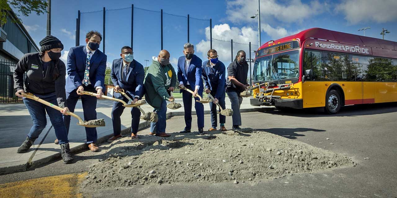 Ground breaking marks launch of construction of future RapidRide H Line