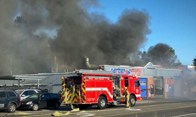 Two-alarm fire hits building that burned in 2019 in White Center Wednesday morning