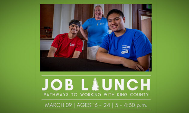 King County Job Launch for ages 16 – 24 is Thursday, March 9 