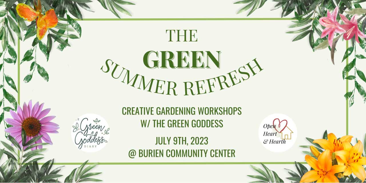 Local July 9 workshops offer creative gardening as self care