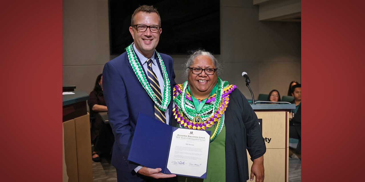 McDermott awards Martin Luther King Medal of Distinguished Service to Sili Savusa
