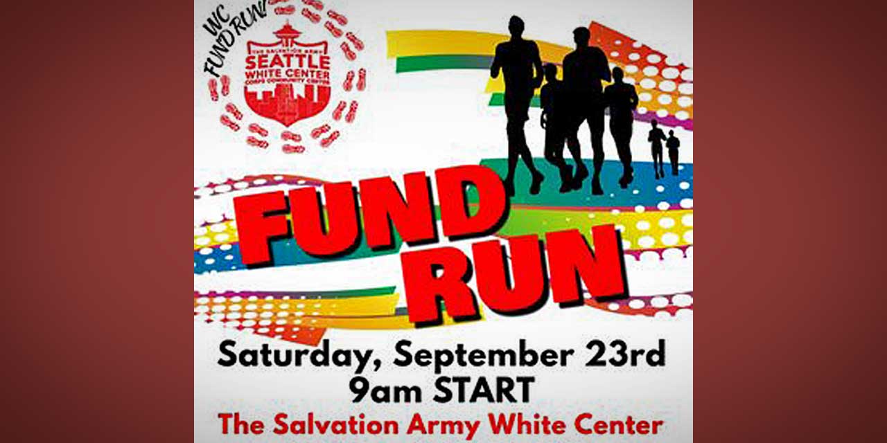 White Center Salvation Army’s first-ever ‘Fund Run’ will be Saturday, Sept. 23
