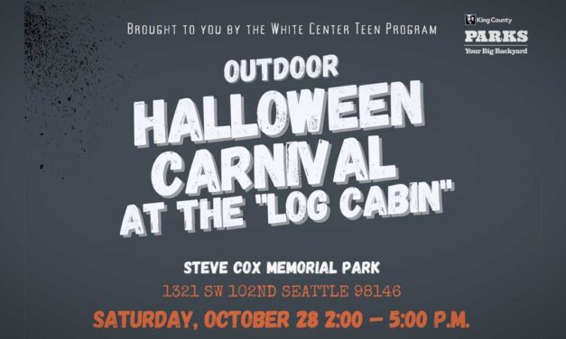 King County Parks’ Outdoor Halloween Carnival will be in White Center on Saturday, Oct. 28