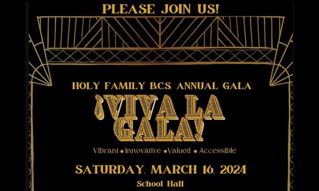 Holy Family Bilingual Catholic School’s Roaring 20s Fundraiser will be Saturday, Mar. 16
