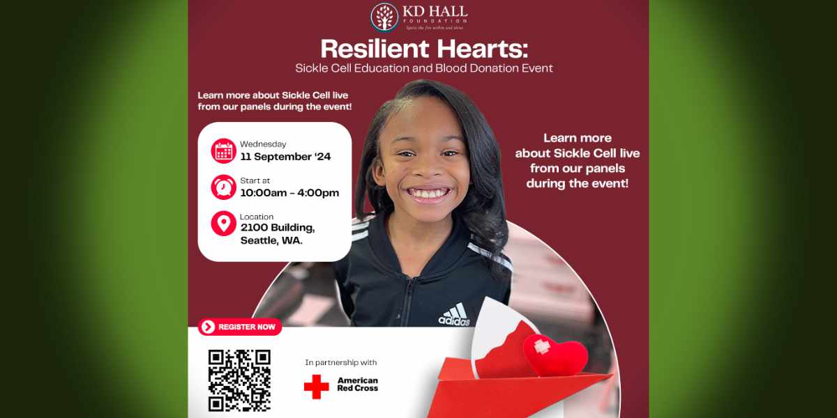 REMINDER: KD Hall Foundation’s ‘Resilient Hearts: Sickle Cell Education & Blood Donation’ Event is this Wednesday, Sept. 11
