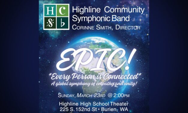 REMINDER: Highline Community Symphonic Band to perform free EPIC Winter Concert this Sunday, Mar. 23