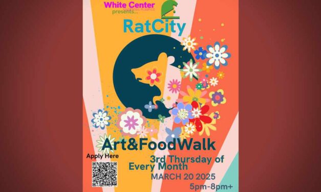 Join the Rat City Art Walk at White Center Food Bank’s Open House on Thursday night, Mar. 20