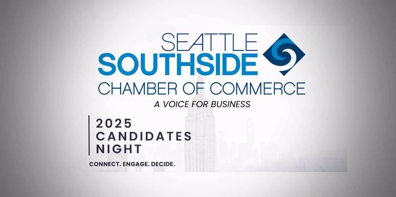 SAVE THE DATE: Seattle Southside Chamber’s 2025 Candidates Night will be Wednesday, Oct. 8