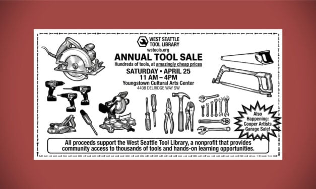 West Seattle Tool Library to host annual tool sale this Saturday, April 25