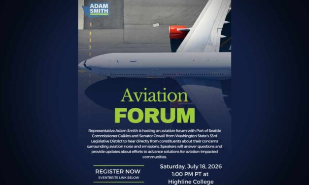 VIDEO: Cities of Burien, SeaTac and Des Moines challenge Port’s airport expansion impacts at July 14 open house